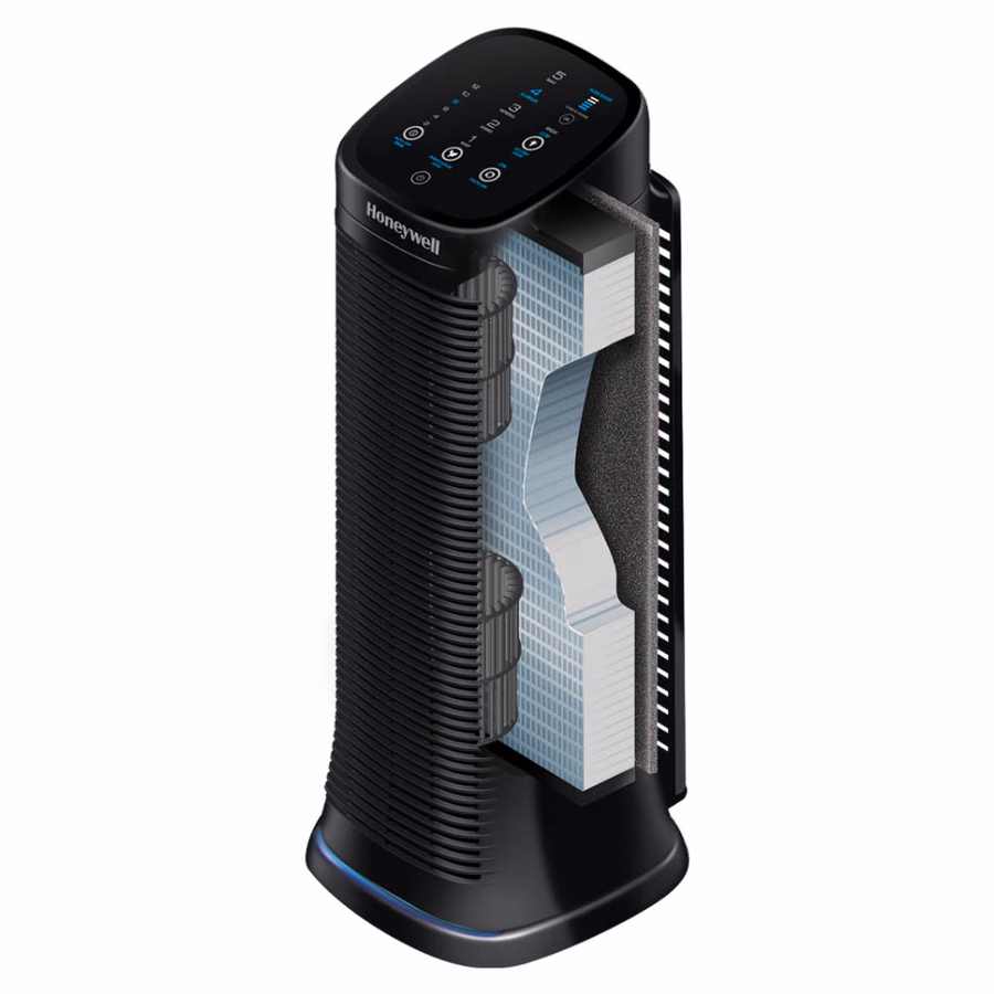 Honeywell Air Genius 5 oscillerende torenluchtreiniger en geurverwijderaar - zwart, HFD320
