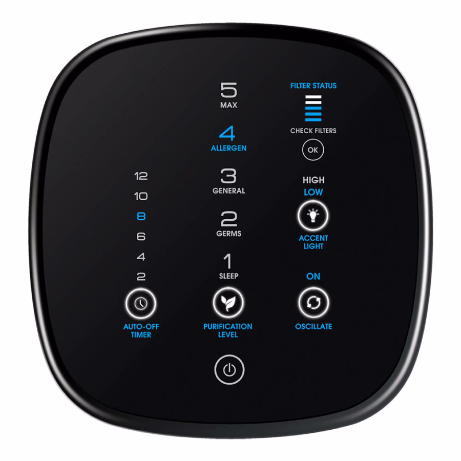 Honeywell Air Genius 5 oscillerende torenluchtreiniger en geurverwijderaar - zwart, HFD320